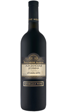 Кахетинские Подвалы Алазанская Долина (Матовая бут) красное полусладкое